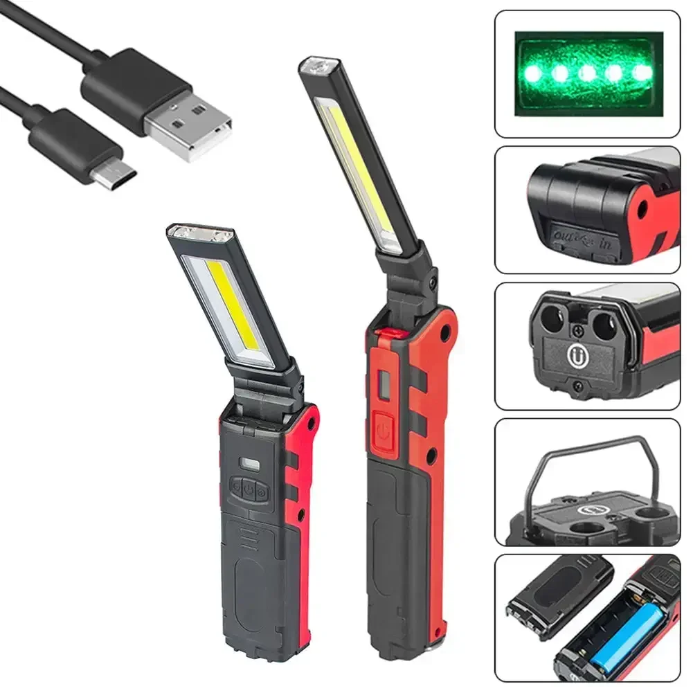 Dimmable COB LED Work Light US - Outdoor Camping Adventure Lamp ulasan dan harga