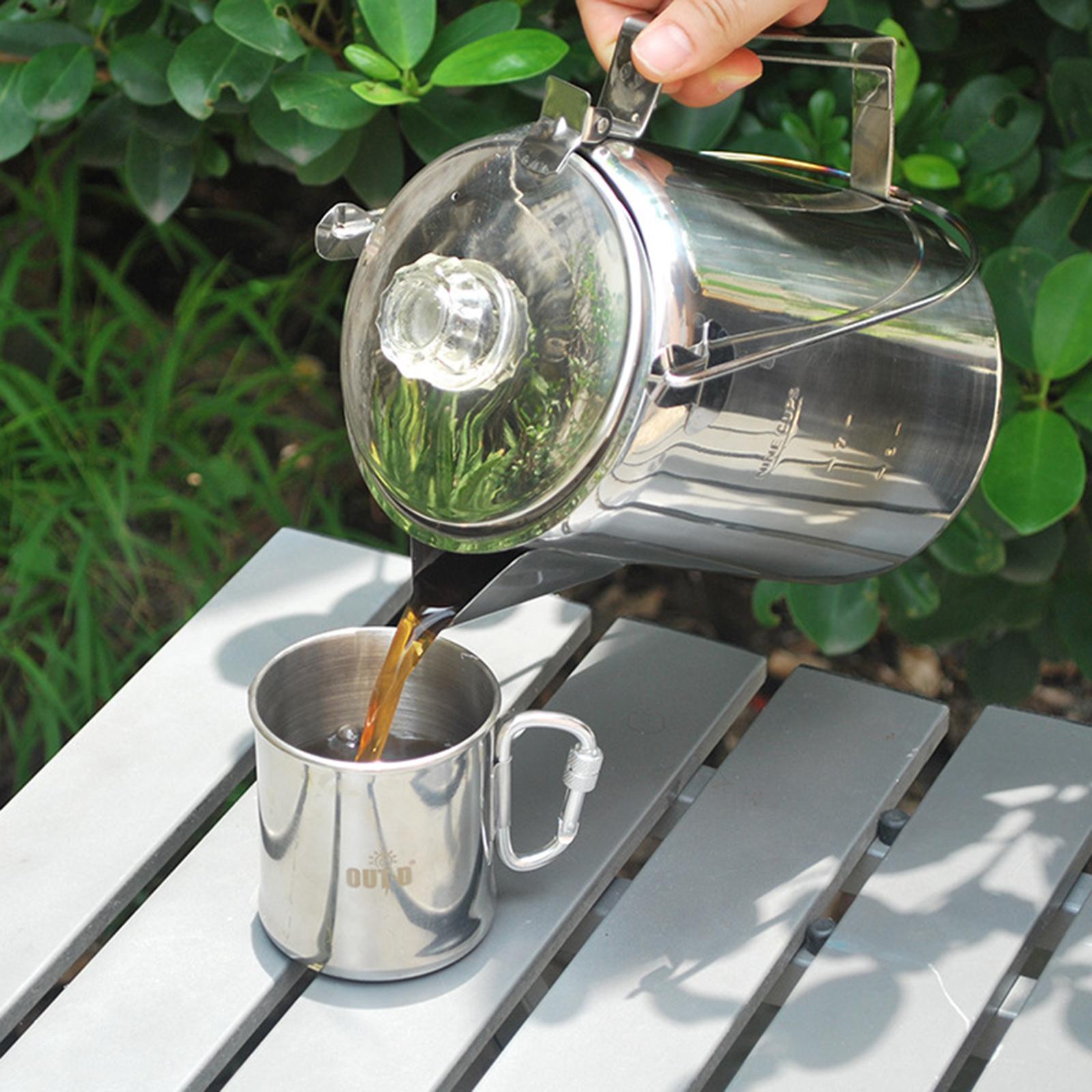 Outdoor Stainless Steel Campin - Camp Percolator Coffee ulasan dan harga