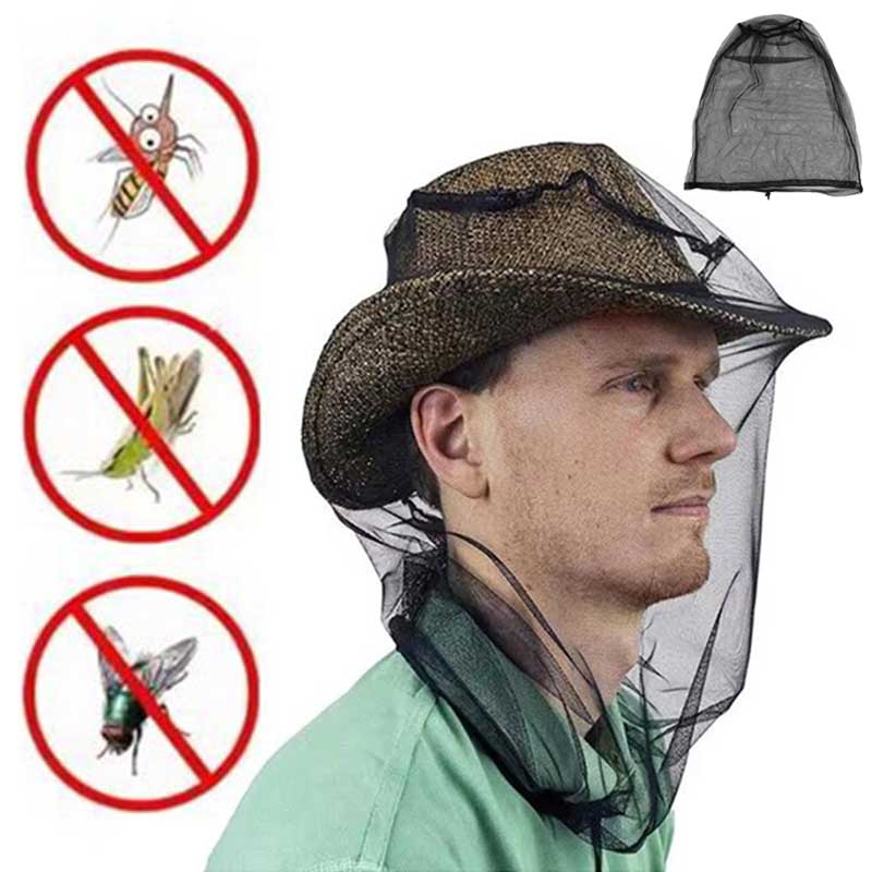Outdoor Mosquito Head Mesh Net - Outdoor Yurt Camping ulasan dan harga