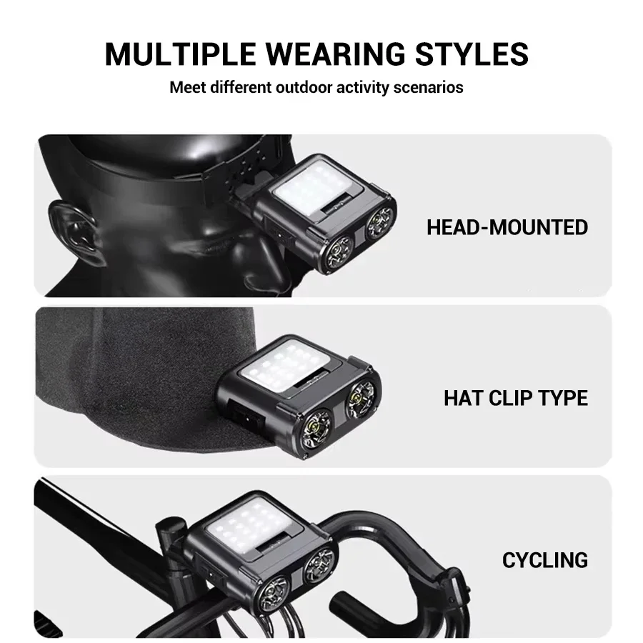 Sensor COB LED Headlamp Cap Cl - Headlamp ulasan dan harga