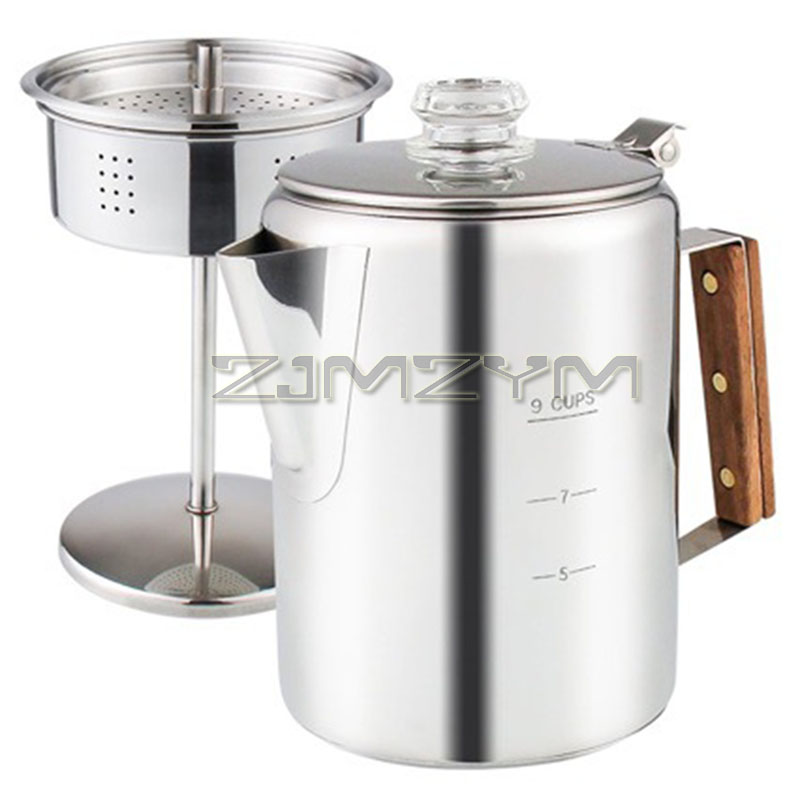 9 Cup Coffee Percolators 1500m - Camp Percolator Coffee ulasan dan harga