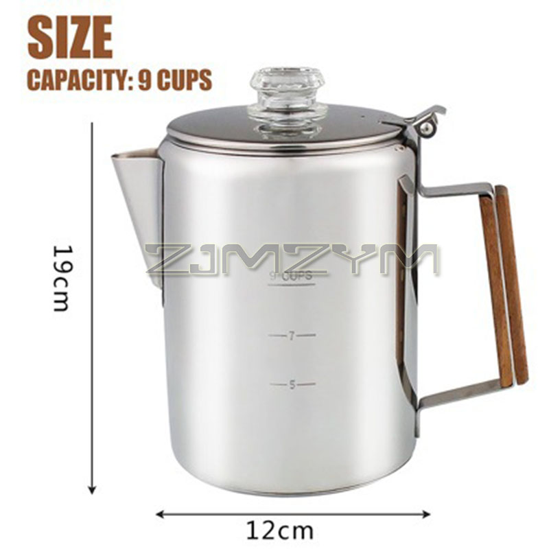 9 Cup Coffee Percolators 1500m - Camp Percolator Coffee ulasan dan harga