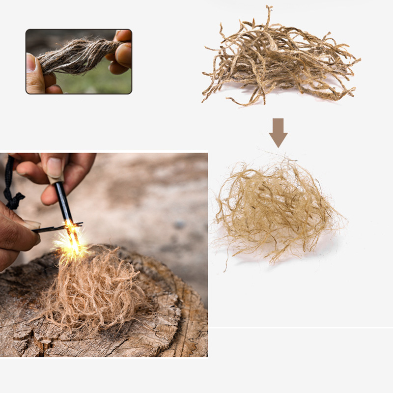 Outdoor Mini Wax Hemp Rope Por - Outdoor Camping Wood Burning Stove ulasan dan harga