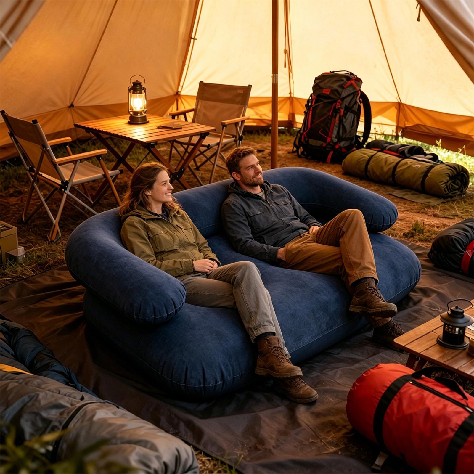 Inflatable Couch for Camping I - Outdoor Camping Decke ulasan dan harga